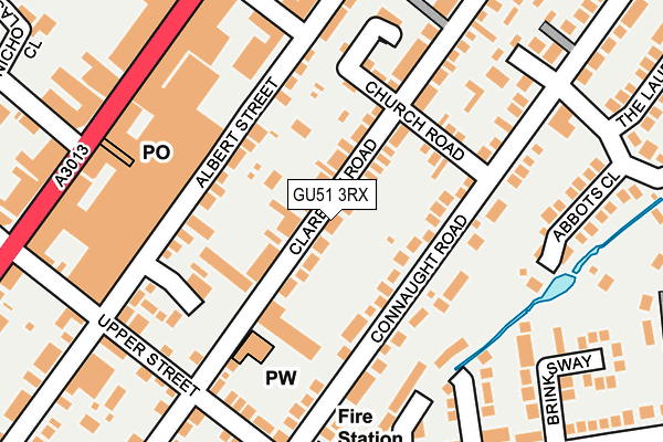 GU51 3RX map - OS OpenMap – Local (Ordnance Survey)