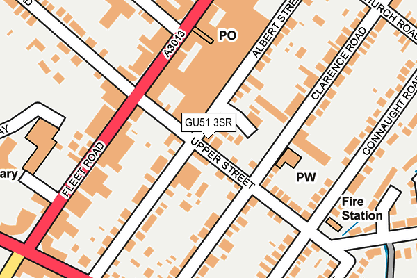 GU51 3SR map - OS OpenMap – Local (Ordnance Survey)
