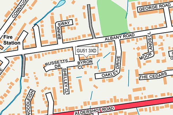 GU51 3XD map - OS OpenMap – Local (Ordnance Survey)