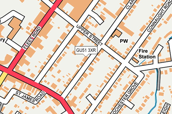 GU51 3XR map - OS OpenMap – Local (Ordnance Survey)