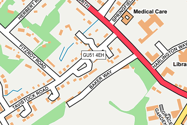 GU51 4EH map - OS OpenMap – Local (Ordnance Survey)