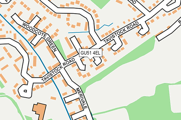 GU51 4EL map - OS OpenMap – Local (Ordnance Survey)