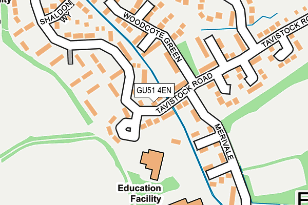 GU51 4EN map - OS OpenMap – Local (Ordnance Survey)