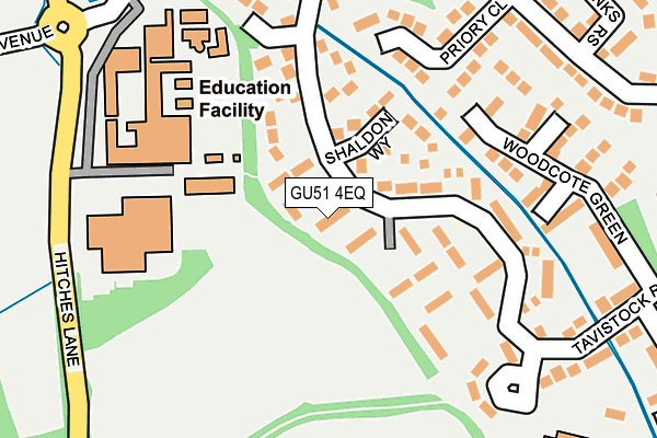 GU51 4EQ map - OS OpenMap – Local (Ordnance Survey)