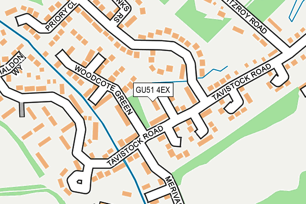 GU51 4EX map - OS OpenMap – Local (Ordnance Survey)