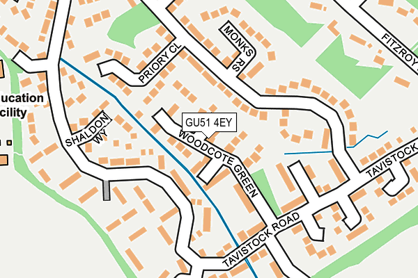 GU51 4EY map - OS OpenMap – Local (Ordnance Survey)