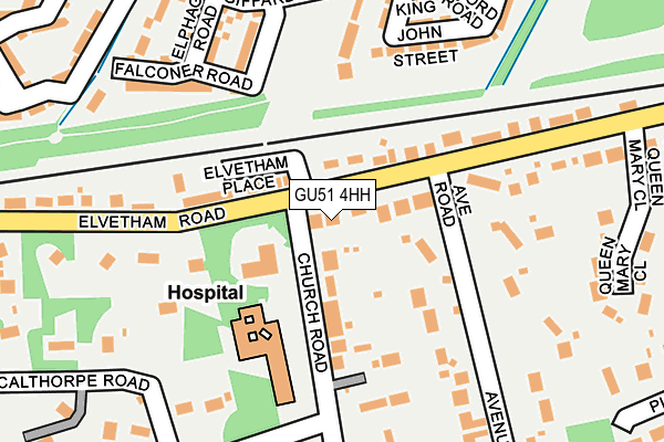 GU51 4HH map - OS OpenMap – Local (Ordnance Survey)
