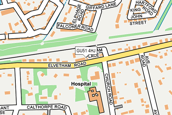 GU51 4HJ map - OS OpenMap – Local (Ordnance Survey)