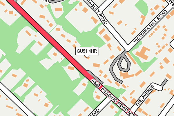 GU51 4HR map - OS OpenMap – Local (Ordnance Survey)