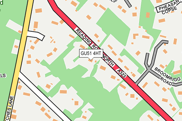 GU51 4HT map - OS OpenMap – Local (Ordnance Survey)
