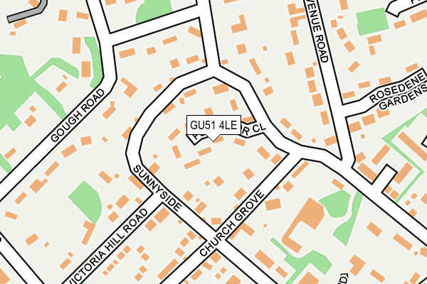 GU51 4LE map - OS OpenMap – Local (Ordnance Survey)