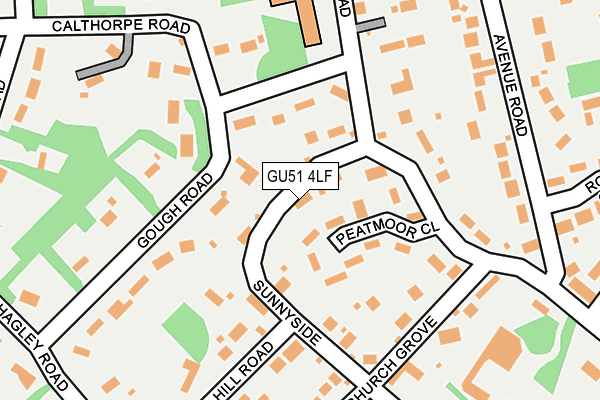GU51 4LF map - OS OpenMap – Local (Ordnance Survey)