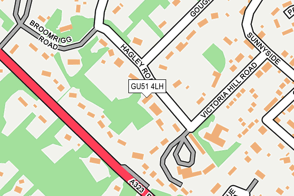 GU51 4LH map - OS OpenMap – Local (Ordnance Survey)