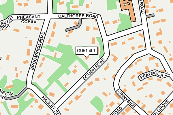 GU51 4LT map - OS OpenMap – Local (Ordnance Survey)