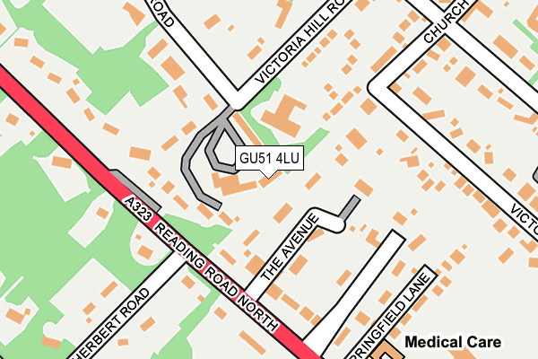 GU51 4LU map - OS OpenMap – Local (Ordnance Survey)