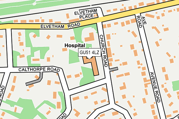 GU51 4LZ map - OS OpenMap – Local (Ordnance Survey)