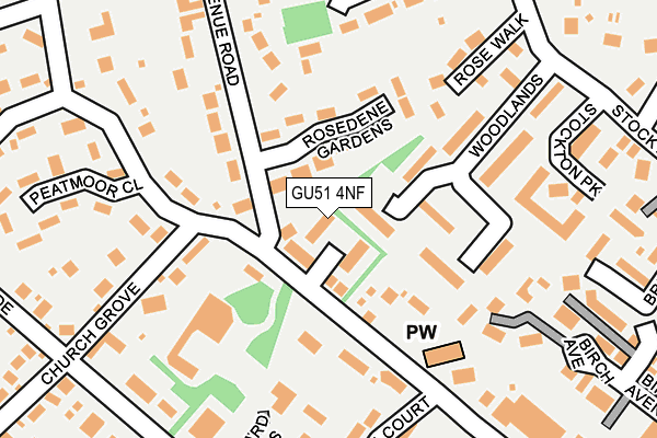 GU51 4NF map - OS OpenMap – Local (Ordnance Survey)