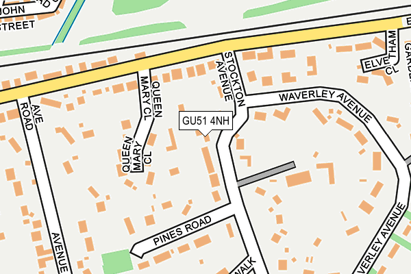 GU51 4NH map - OS OpenMap – Local (Ordnance Survey)