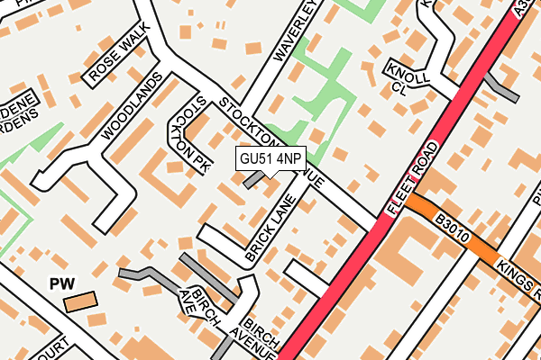 GU51 4NP map - OS OpenMap – Local (Ordnance Survey)