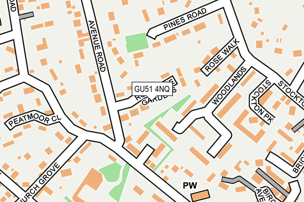GU51 4NQ map - OS OpenMap – Local (Ordnance Survey)