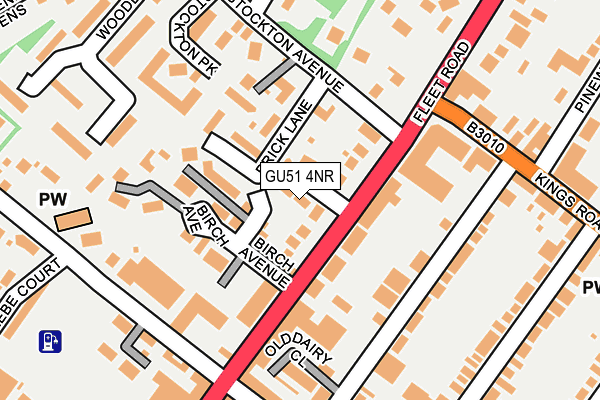 GU51 4NR map - OS OpenMap – Local (Ordnance Survey)