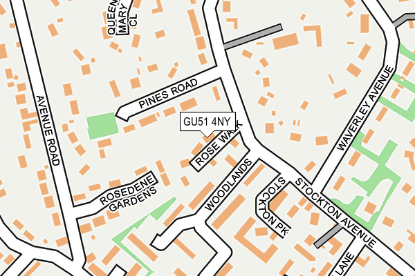 GU51 4NY map - OS OpenMap – Local (Ordnance Survey)