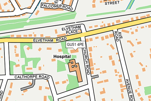 GU51 4PE map - OS OpenMap – Local (Ordnance Survey)