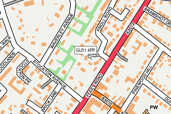 GU51 4PP map - OS OpenMap – Local (Ordnance Survey)