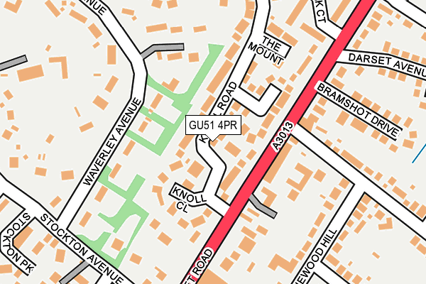 GU51 4PR map - OS OpenMap – Local (Ordnance Survey)