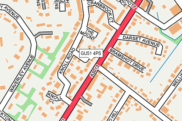 GU51 4PS map - OS OpenMap – Local (Ordnance Survey)