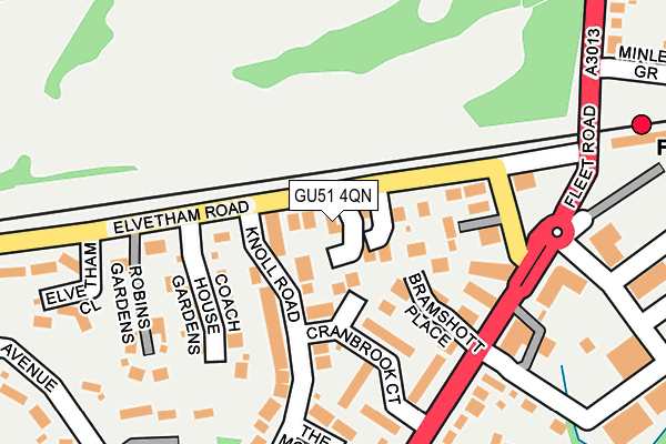 GU51 4QN map - OS OpenMap – Local (Ordnance Survey)