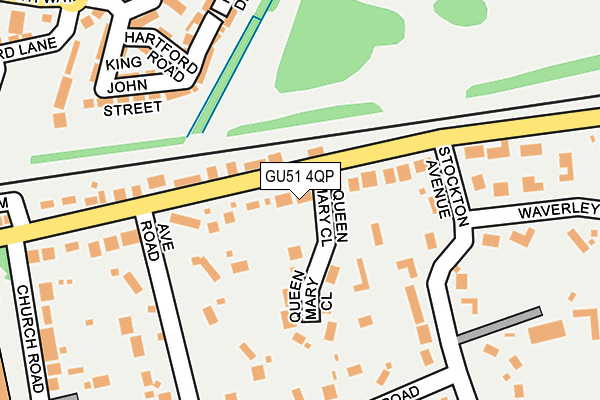 GU51 4QP map - OS OpenMap – Local (Ordnance Survey)