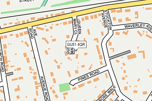 GU51 4QR map - OS OpenMap – Local (Ordnance Survey)