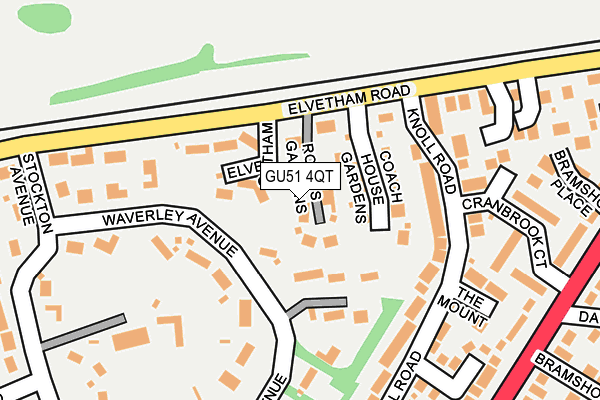 GU51 4QT map - OS OpenMap – Local (Ordnance Survey)