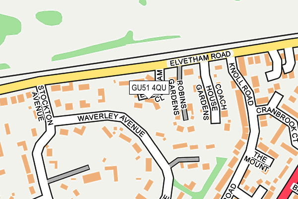 GU51 4QU map - OS OpenMap – Local (Ordnance Survey)