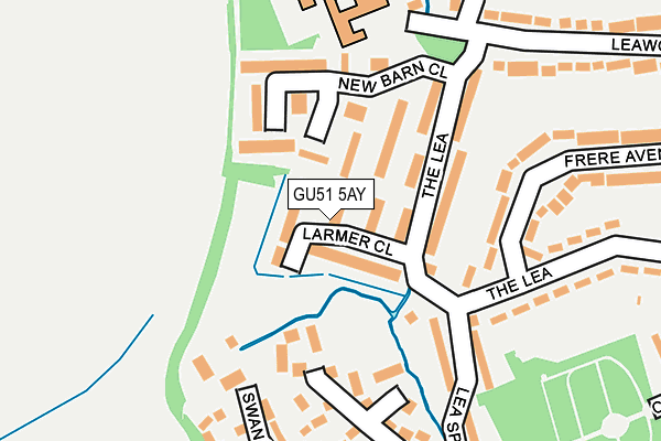 GU51 5AY map - OS OpenMap – Local (Ordnance Survey)