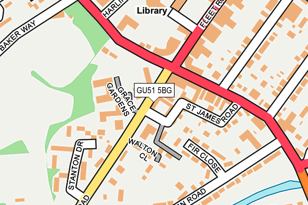 GU51 5BG map - OS OpenMap – Local (Ordnance Survey)