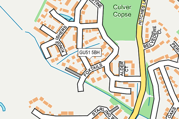 GU51 5BH map - OS OpenMap – Local (Ordnance Survey)