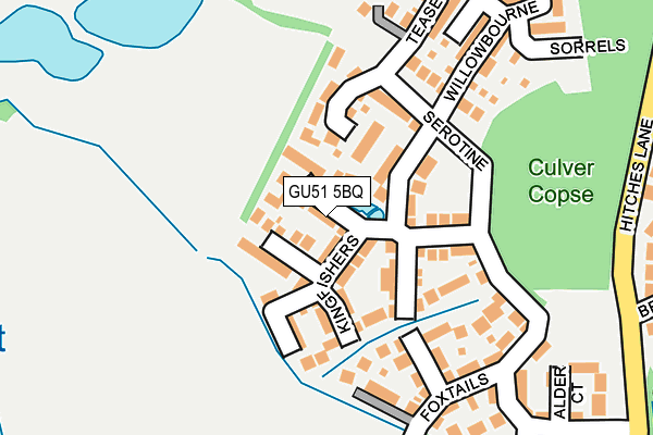 GU51 5BQ map - OS OpenMap – Local (Ordnance Survey)