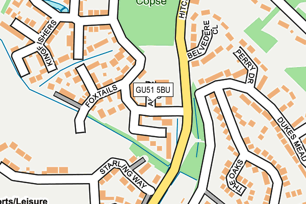 GU51 5BU map - OS OpenMap – Local (Ordnance Survey)