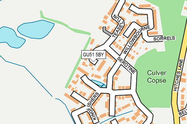 GU51 5BY map - OS OpenMap – Local (Ordnance Survey)