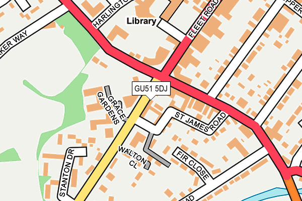 GU51 5DJ map - OS OpenMap – Local (Ordnance Survey)
