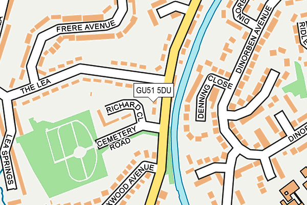 GU51 5DU map - OS OpenMap – Local (Ordnance Survey)