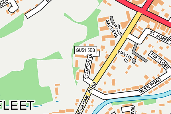 GU51 5EB map - OS OpenMap – Local (Ordnance Survey)