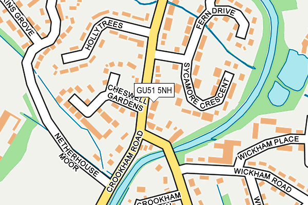 GU51 5NH map - OS OpenMap – Local (Ordnance Survey)