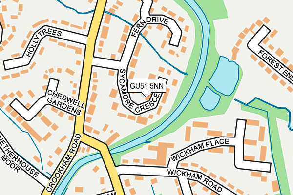 GU51 5NN map - OS OpenMap – Local (Ordnance Survey)