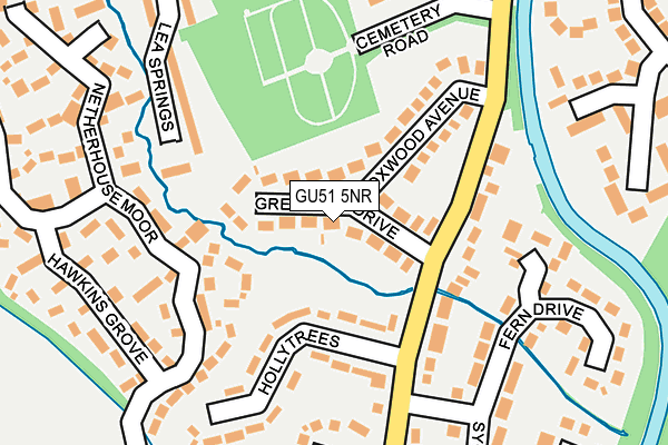 GU51 5NR map - OS OpenMap – Local (Ordnance Survey)