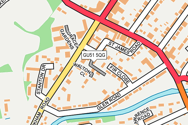 GU51 5QG map - OS OpenMap – Local (Ordnance Survey)