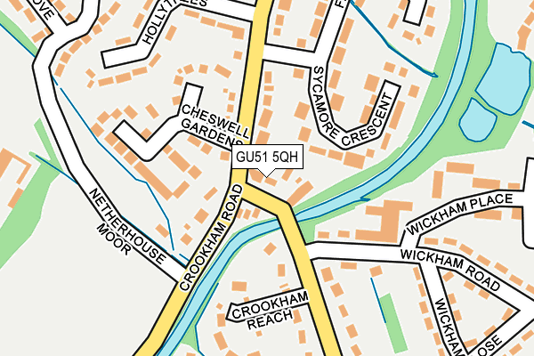 GU51 5QH map - OS OpenMap – Local (Ordnance Survey)
