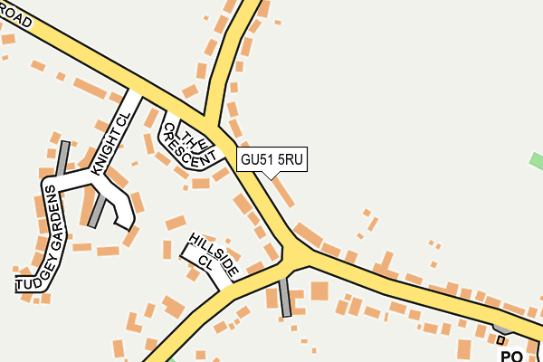 GU51 5RU map - OS OpenMap – Local (Ordnance Survey)